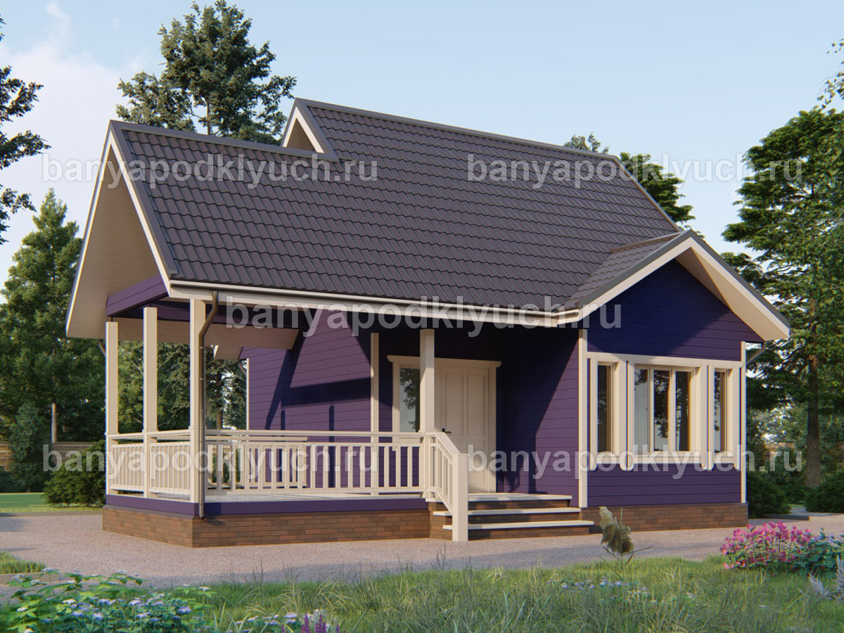 Каркасная баня 9.5x7 м Каркасная баня 9.5x7 м